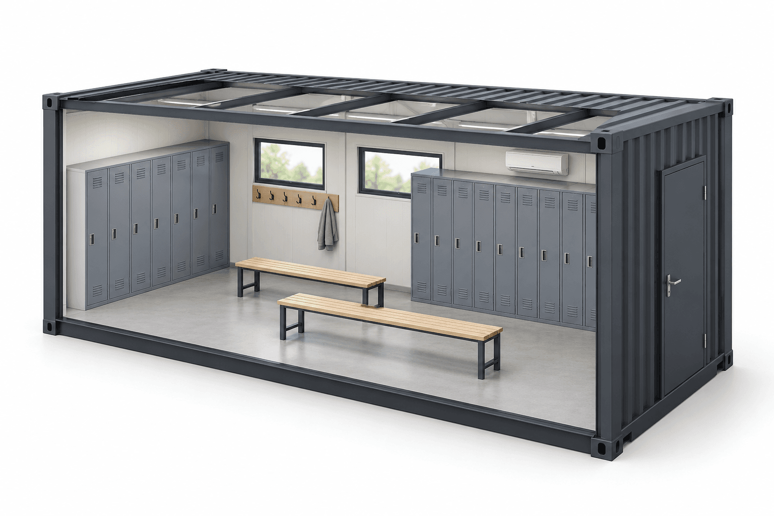 Illustration d’aménagement — Vestiaires