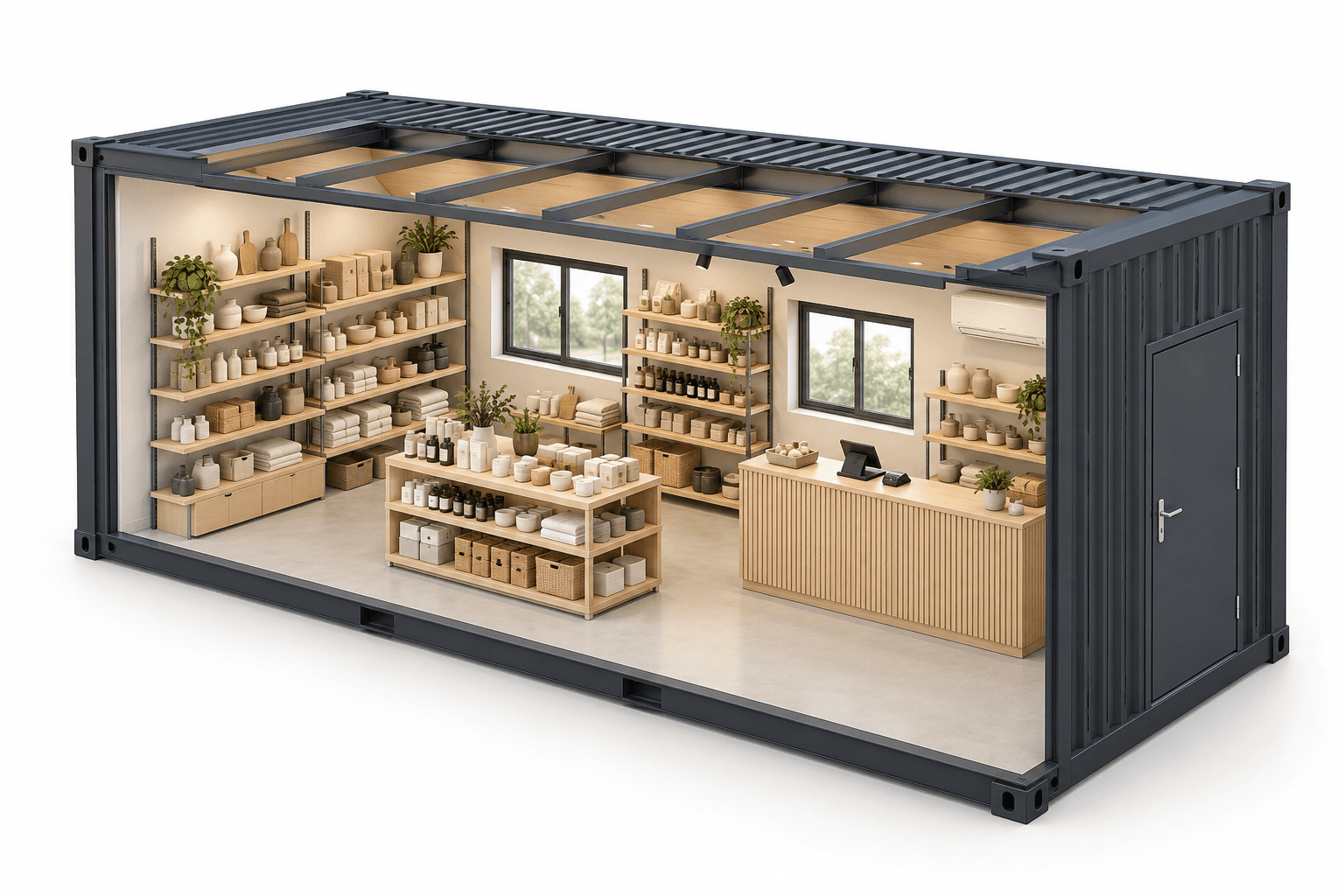 Illustration d’aménagement — Boutiques
